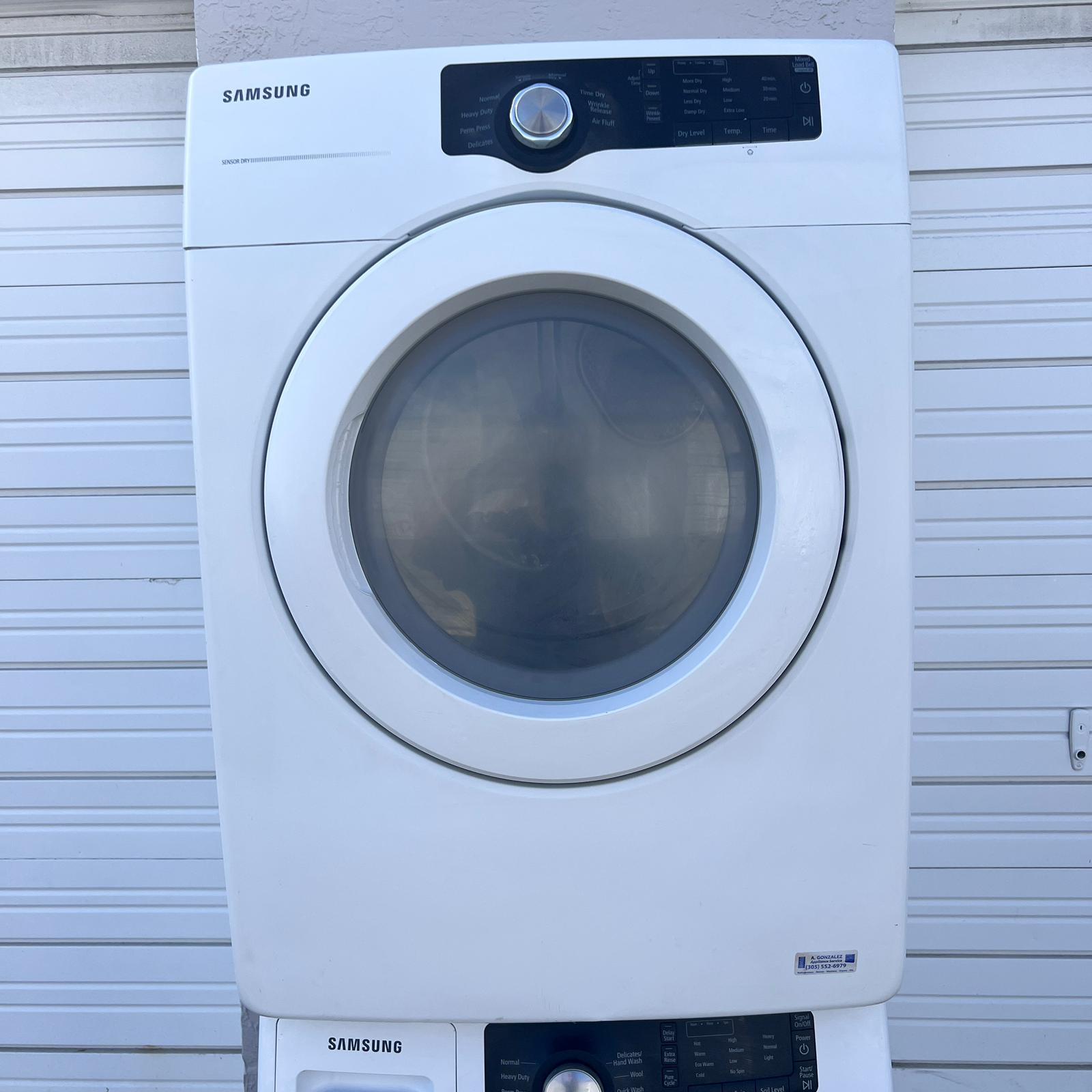 Samsung Washer and Dryer Front Load Set - White Samsung Washer and Dryer Front Load Set - White
